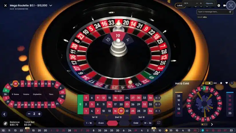 Mega roulette Table Mega roulette.